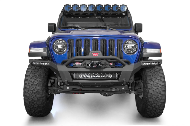 Jeep Gladiator JT Bumper - Rear - Addictive Desert Designs - Phantom Winch - Hammer Black - `18-`24